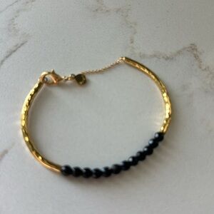 Gorjana Bracelet Gold and Onxy